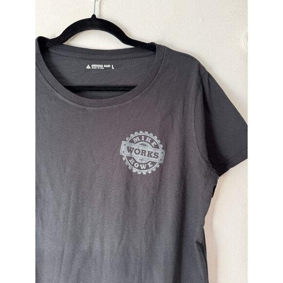 NWOT American Giant Women’s Classic Cotton Crew Tee Mike Row Works Size Large - Picture 3 of 5